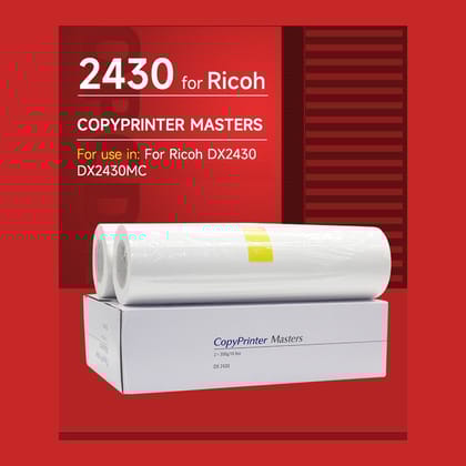 Copy Printer DX2430 Master Roll B4 For Ricoh Priport DX 2430 Digital Duplicator Photocopier Machine - Twin Pack