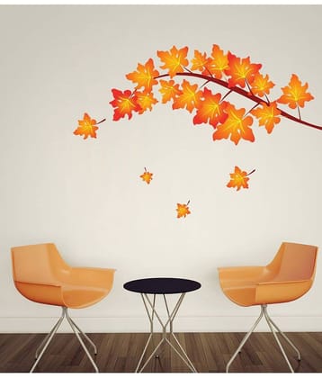 Decor Villa Yellow Branches Vinyl Wall Stickers