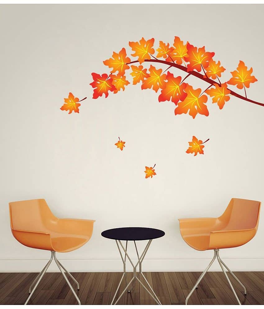 Decor Villa Yellow Branches Vinyl Wall Stickers