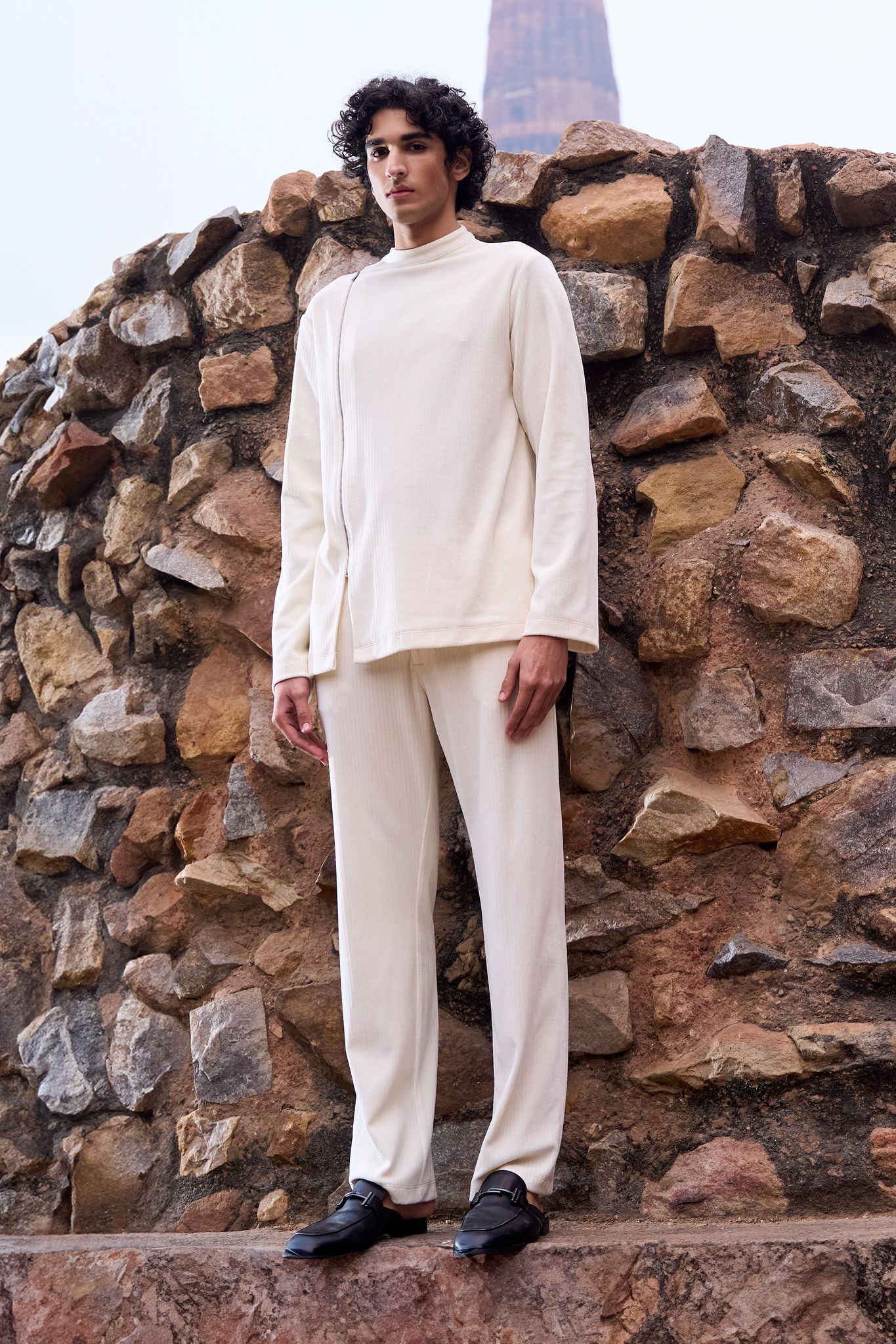 KNIT CORD PANT-30 / Ivory