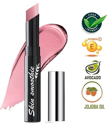 SKIN SMOOTHIE Matte Finish Longwear Lip Crayon, Coral Pink, 2.5 g, (Pack of 1)