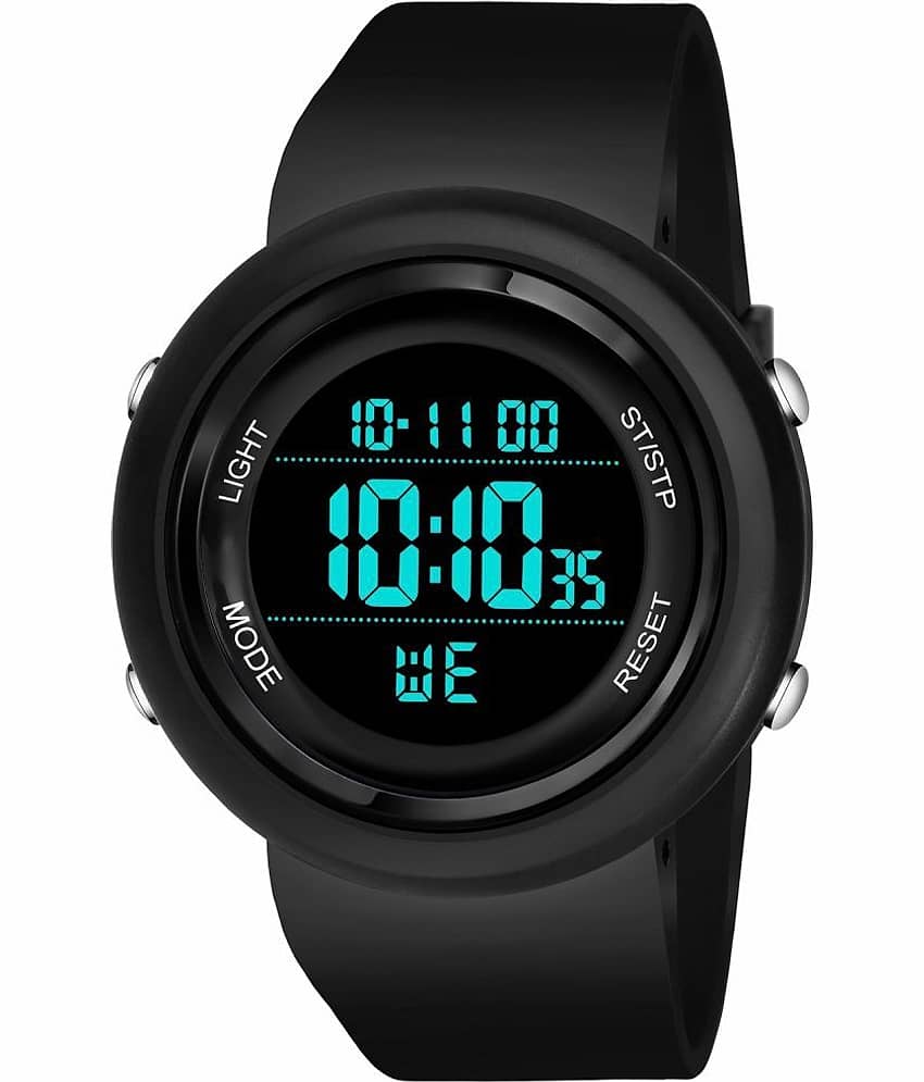 Hala - Black Silicon Digital Men's Watch