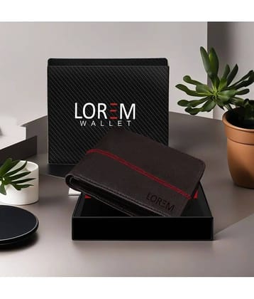 Lorem Brown Faux Leather Men's Two Fold Wallet ( Pack of 1 )