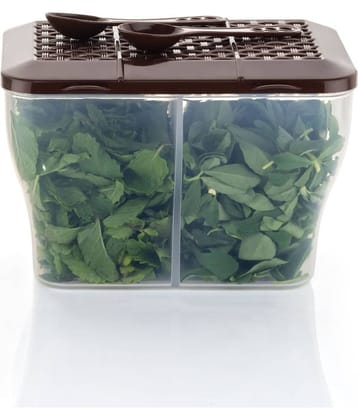 MAGICSPOON Plastic Brown Multi-Purpose Container ( Set of 1 )