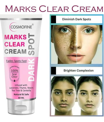 COSMOFINE Marks Clear Cream, Anti Ageing & Pigmentation Day Cream All Skin Type Neem (60 ml)