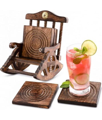 the furniture store Wood Square Coasters - Pack of 6