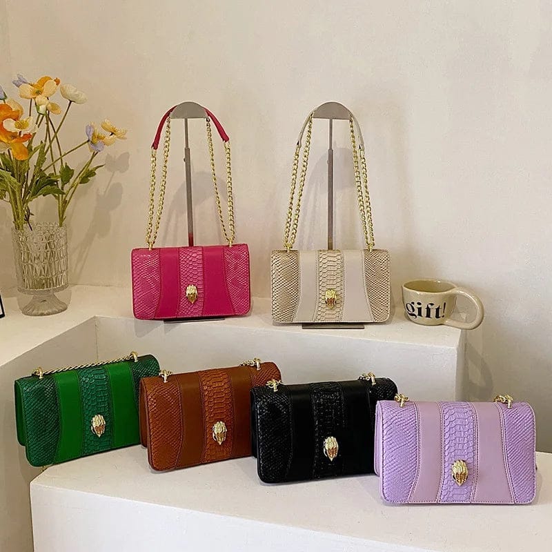 BM9378 Drop shipping Designer leather geiger chain bag Black Pu Leather Brand Luxury Women's square shoulder Bag flap handbags
