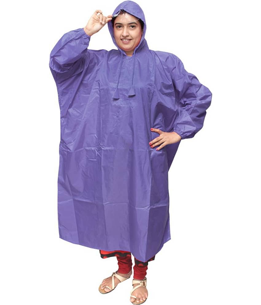 Goodluck Long Raincoat - Purple