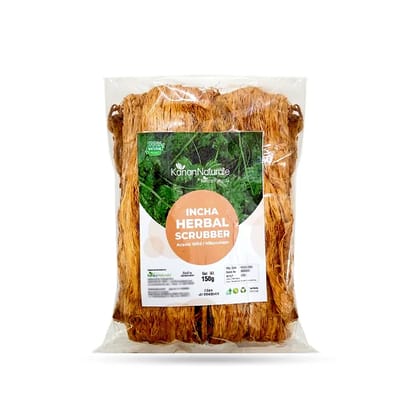 Kerala Naturals Incha ( Acasia Wild / Nikuncham )- Herbal Scrubber 150 gm (Size - 150gm) by Kerala Naturals