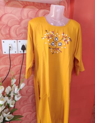 Cotton  embroidery kurti
