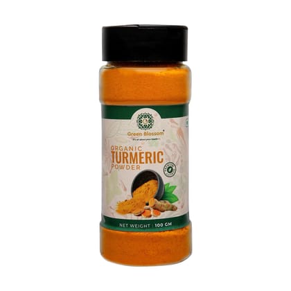Organic Turmeric Powder / Haldi Powder - 100g I Green Blossom (Weight - 100g) by green blossom agritech ventures private limited