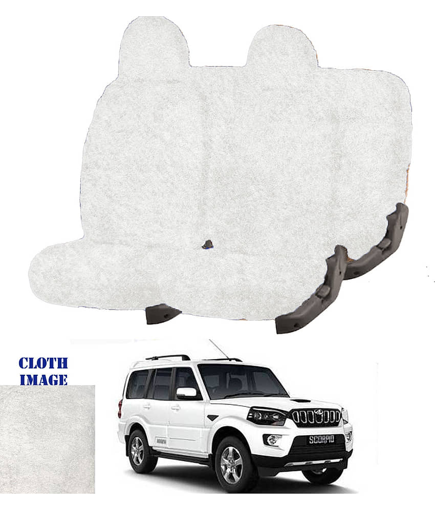 Mahindra Scorpio White 7 Seater Car Seat Cover
