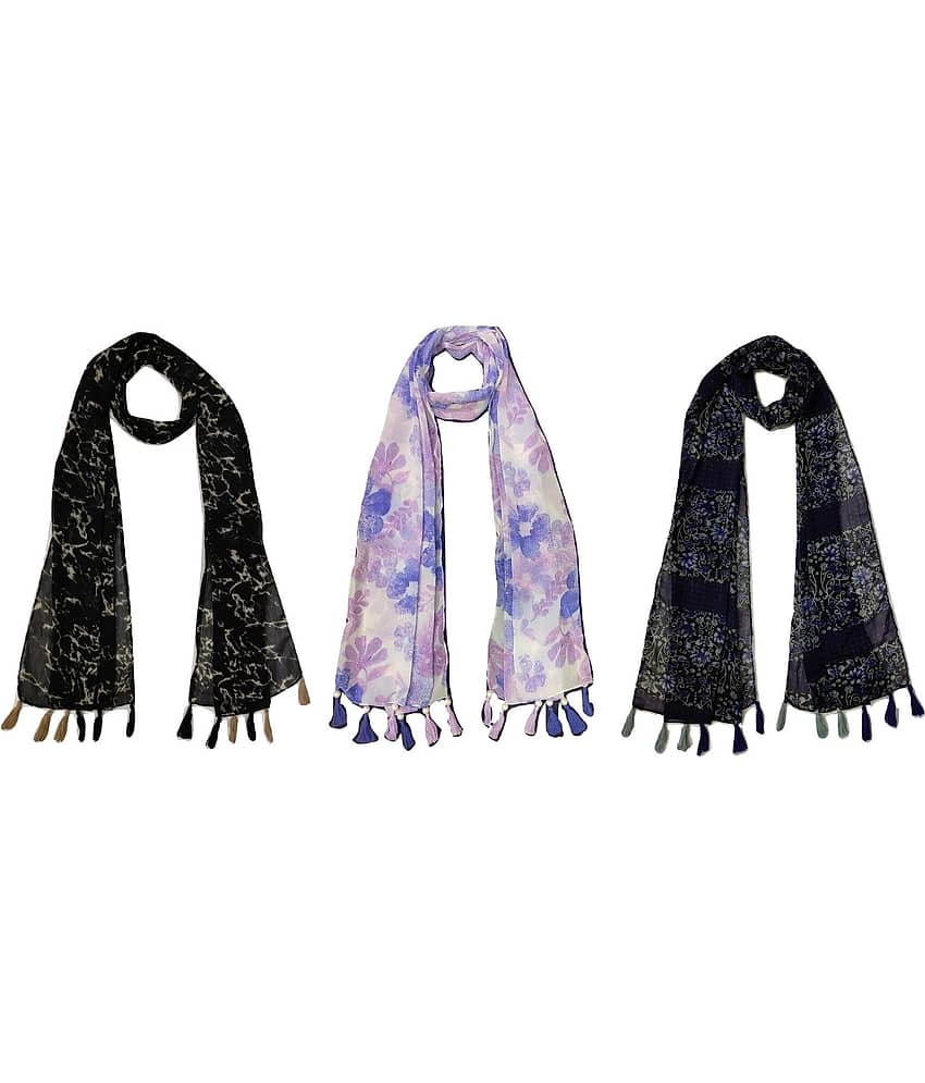 stolevilla Multi Printed Poly Cotton Yarn Stoles