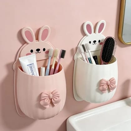 2 Pcs Rabbit Wall Mounted Multipurpose Holder | Cute Rabbit Design Self-Adhesive Storage Hooks | Wall Hooks for Keys, Towels, Kitchen Utensils, Bags & Home Organization (Random Color) 2 Pcs Rabbit Wall Mounted Multipurpose Holder | Cute Rabbit Design Self-Adhesive Storage Hooks | Wall Hooks for Keys, Towels, Kitchen Utensils, Bags & Home Organization (Random Color)