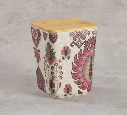 India Circus Mystifying Dazzle Small Bamboo Jar India Circus Mystifying Dazzle Small Bamboo Jar