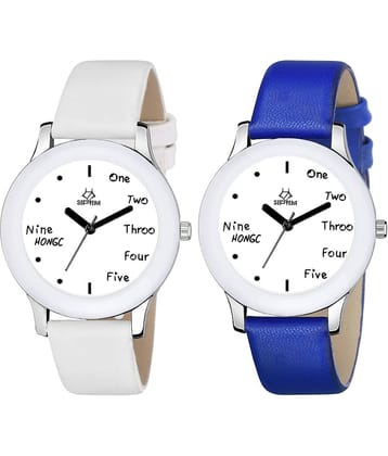 Septem Multicolor Leather Analog Men's Watch