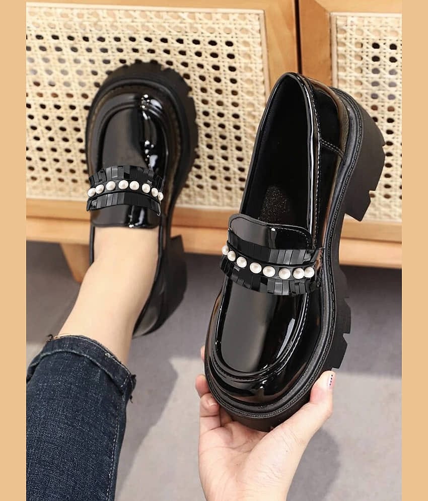 Shoetopia - Black Women's Loafers