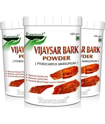 Rawmest Vijaysar Bark Powder 300 Gm Pack of 3