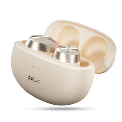 Walta Elite Dome 131 in-Ear TWS Earbuds, BTv5.3, Gaming Earbuds Upto 40 Hrs Playback,IPX5 Rating,ENC,Type-C, Voice Assistant, Lightweight Earbuds & Touch Controls (Beige) 