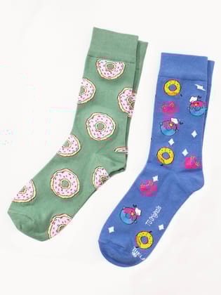 Thela Gaadi Double Donut Socks (Pack of 2 Pairs)