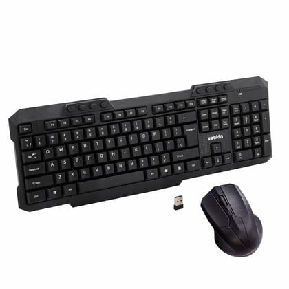 Zebion  G2400 Wireless Keyboard Mouse Combo - Black 