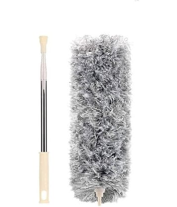 Microfiber Duster for Cleaning with Extension Pole(Stainless Steel), Extra Long - Handle Mop ( Adjustable Handle )