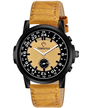Versatile - Tan Leather Chronograph Men's Watch