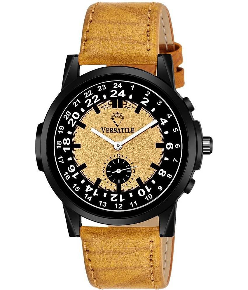 Versatile - Tan Leather Chronograph Men's Watch