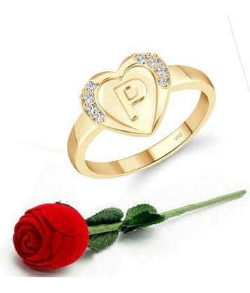 Valentine Initial '' P '' Letter in heart ring alphabet for women and Girls Valentine Initial '' P '' Letter in heart ring alphabet for women and Girls