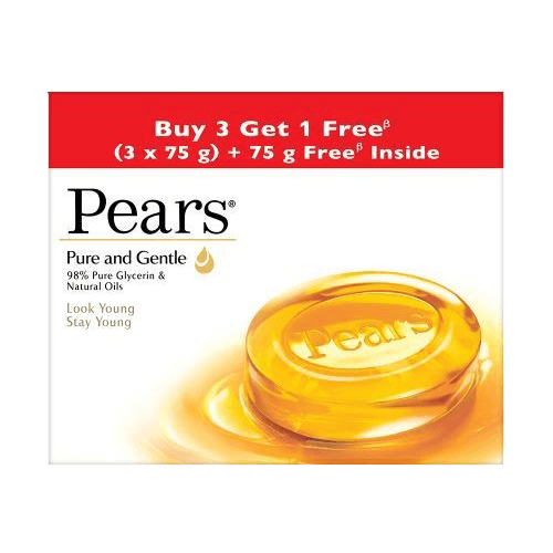 Pears Bathing Soap Pure & Gentle 3 x 75g