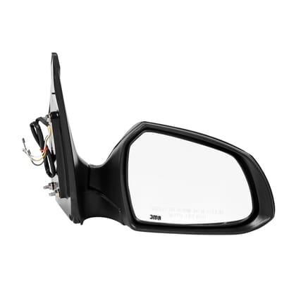 RMC Car side mirror suitable for Grand I10 & Xcent (2013-2020) (ABS & Glass) | motorized without indicator | Non Auto fold/Non Power fold (Black) RIGHT SIDE (DRIVER SIDE)