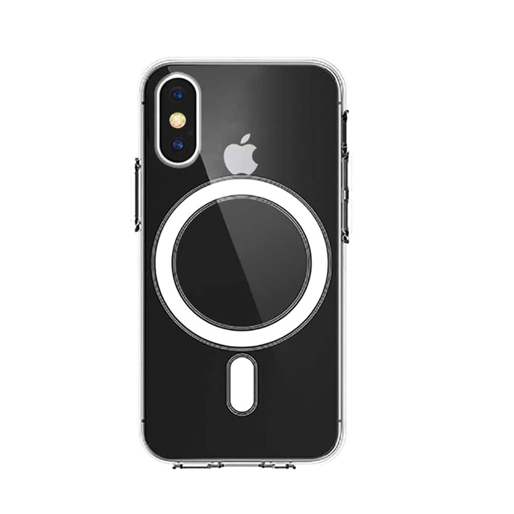 LIRAMARK Magnetic MagSafe Compatible Protective Case for Apple iPhone X/XS (Transparent)
