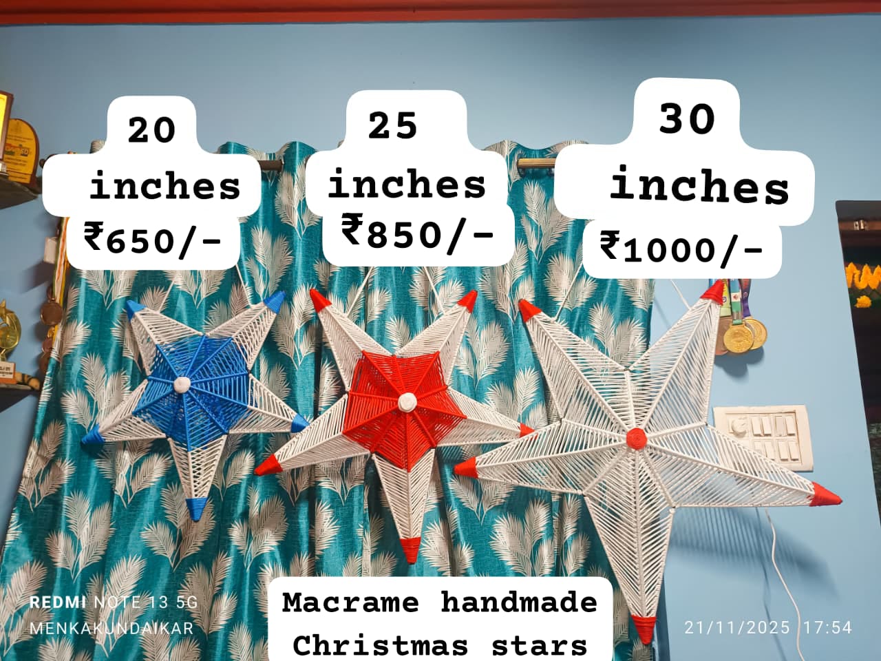 Macrame handmade items 25 inches