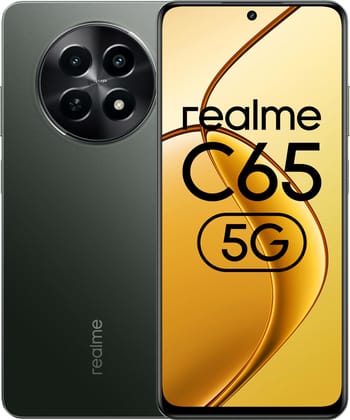 realme C65 5G (Glowing Black, 8GB RAM, 128GB Storage)