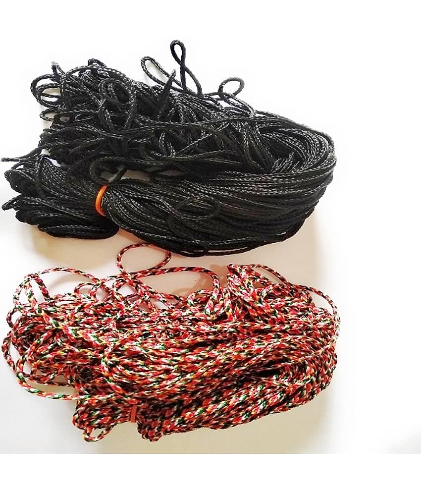 Silk Dark red Cotton Silk Nazar Dhaga, 60 Meters Religious Black Thread - Kala Dhaga - Anant Dhaga -100% Silk Moltadu Najar Surksha for Boys,Girls