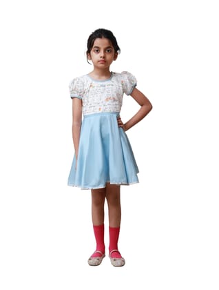 DE CHEVALERiE en Rouge - Mulberry Verbena Frock - Blue 5- 6 Years DE CHEVALERiE en Rouge - Mulberry Verbena Frock - Blue 5- 6 Years