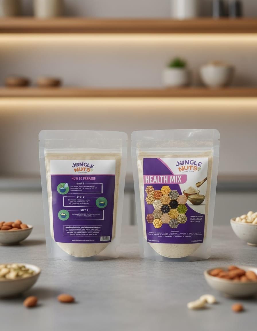 Jungle Nuts Health Mix - 1KG | Health Mix of 15 Plus Ingredients | Home Made