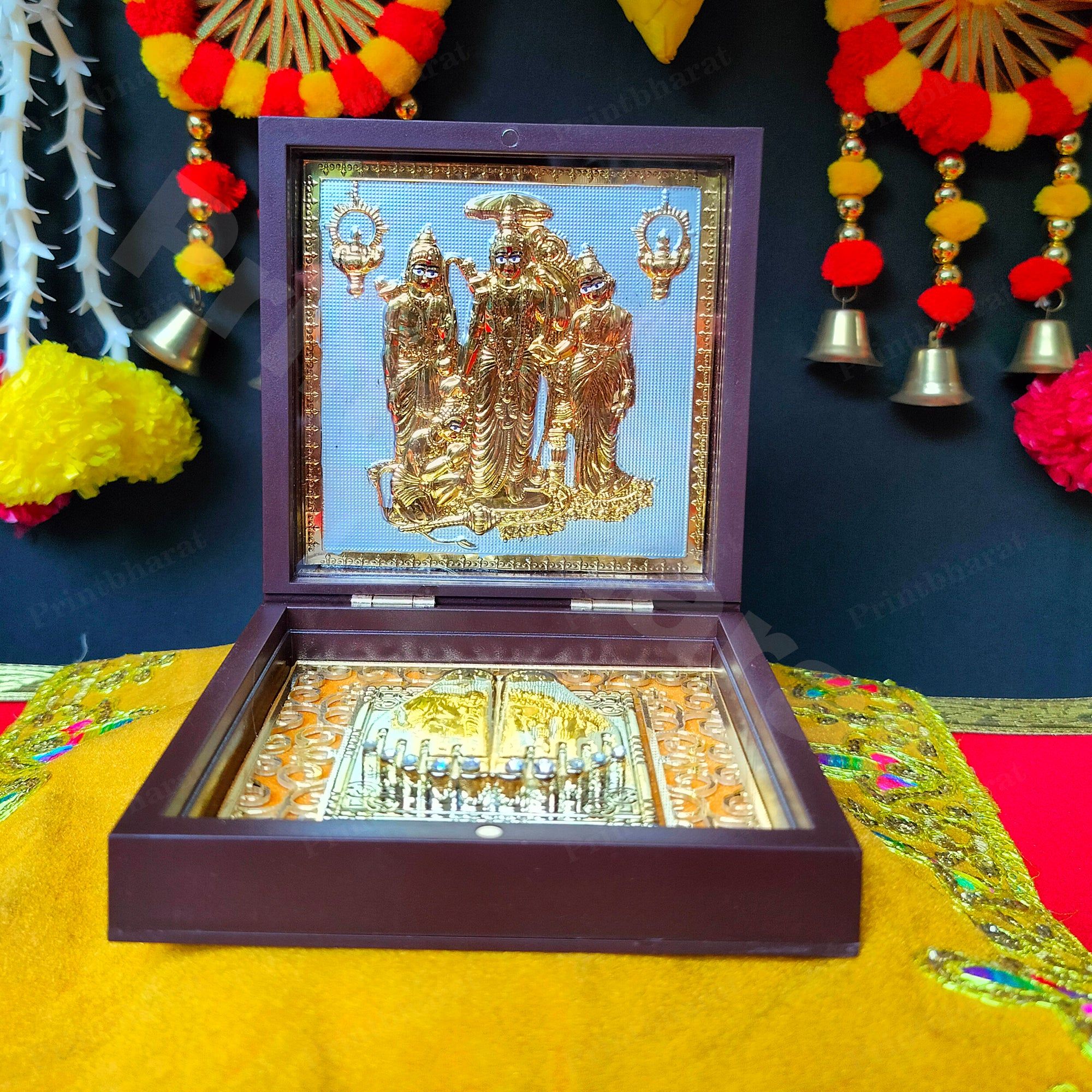 Ram Darbar Pocket Temple (24 Karat Gold Coated)-Medium