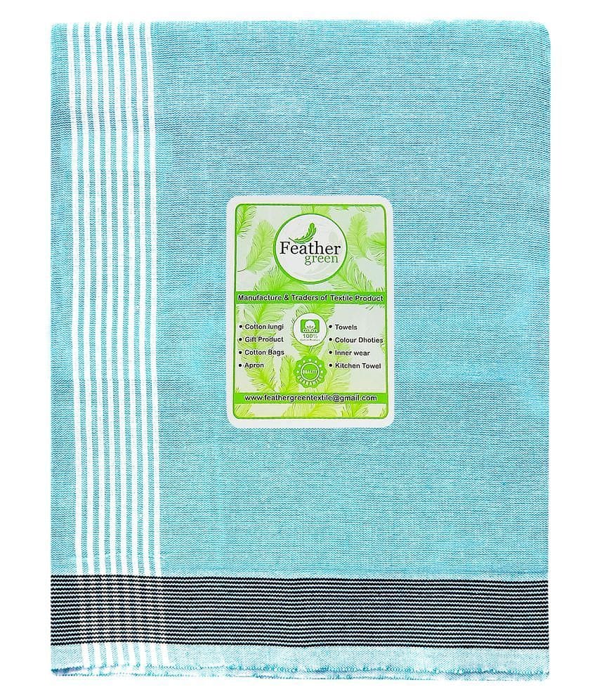 Feather Green Multi Lungi Single Pack - Free size