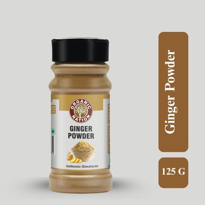 Organic Nation Ginger Powder 125g (Pack of 2) | Pure Dry Ginger for Cooking | Spice for Tea, Curries, Baking