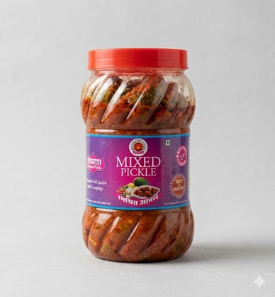 Kandi Area Fruits(KAFRO) Mixed Pickle Jar - 1 Kg