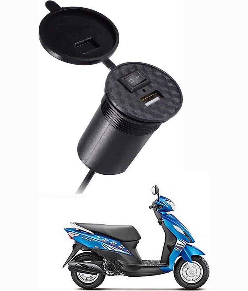 SuzukiLets Black USB  Bike Charger