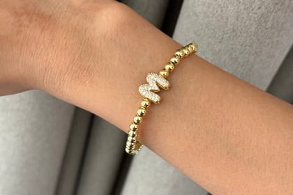 Gold Pop Initial Bracelet-A