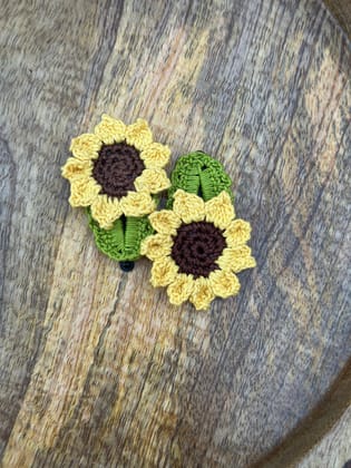 Hair clips-Sunflower