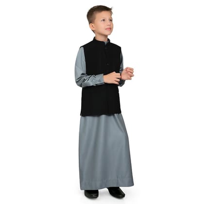 Duzgun Waist Coat Thobe for Boys-B1