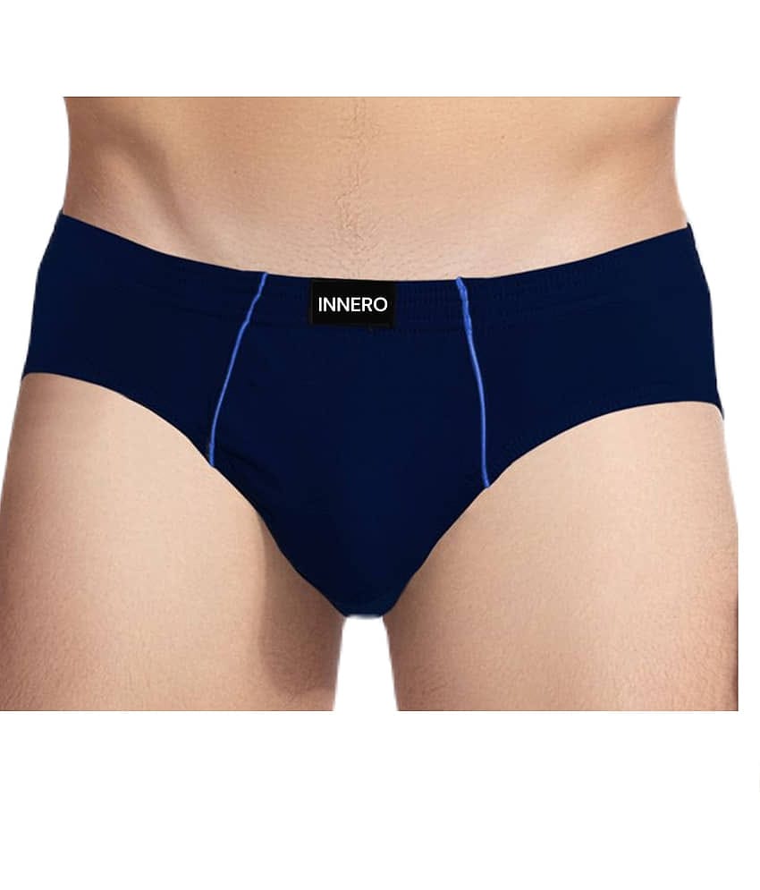 INNERO Pack of 1 Cotton Briefs For Men's ( Multicolor )