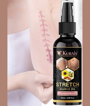 Kuraiy Natural Stretch Oil with Coconut, Olive & Jojoba Oils