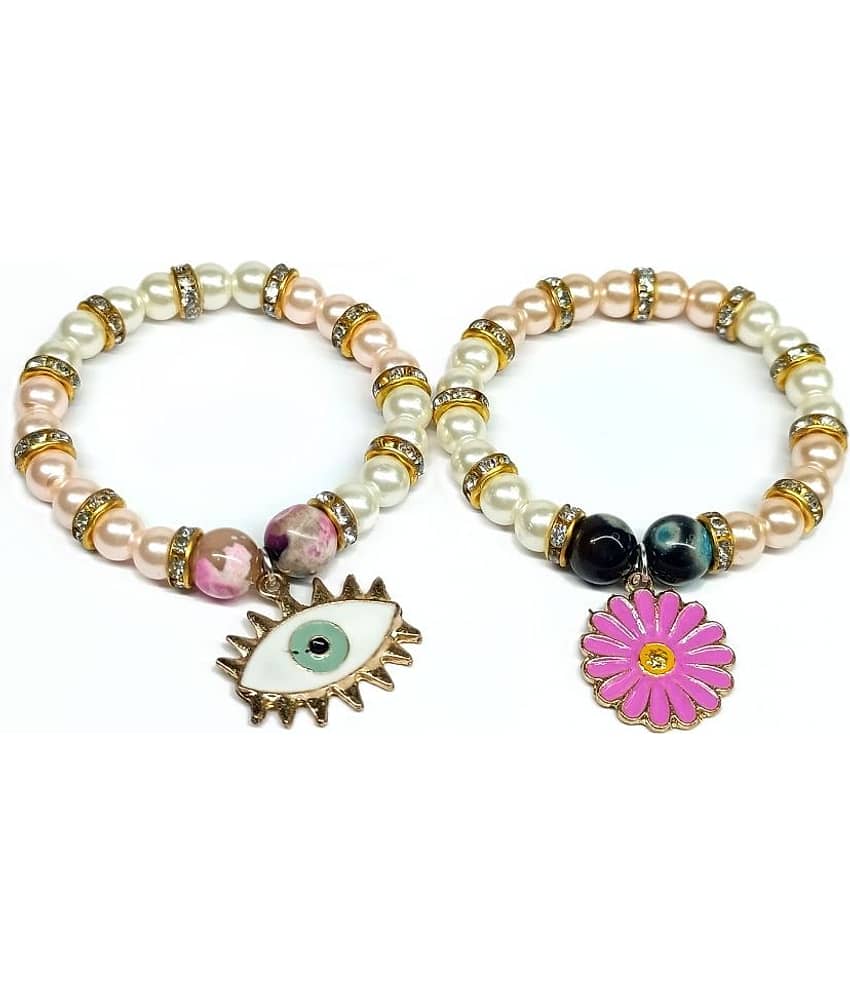 DAIVYA WELLNESS - Multicolor Bracelet ( Pack of 2 )