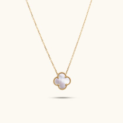Dainty Clover Pendant Necklace - 18K Gold Plated