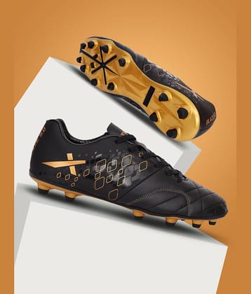 Vector X Blaze 5.0 Black Gold Football Shoes